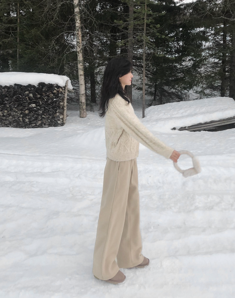 [SLOWAND] Winter Hug Fleece Training Pants