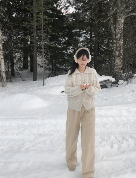 [SLOWAND] Winter Hug Fleece Training Pants