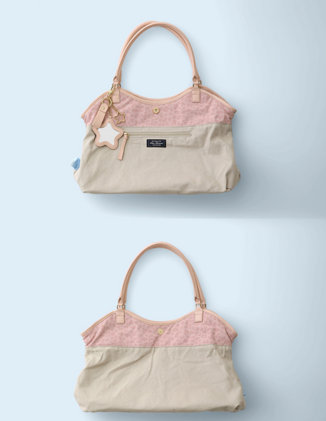 [BadBlue] Washed Leopard Dimsum Bag Pink