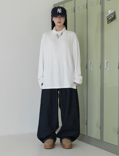 [BINARY01] Ruten Warmer Turtleneck T-shirt