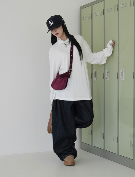 [BINARY01] Ruten Warmer Turtleneck T-shirt