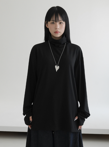 [BINARY01] Ruten Warmer Turtleneck T-shirt