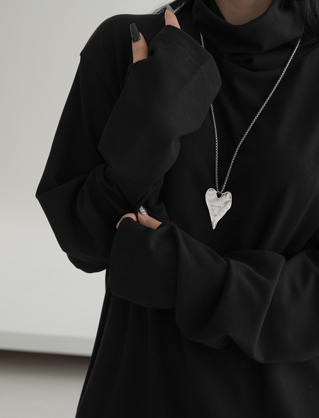 [BINARY01] Ruten Warmer Turtleneck T-shirt