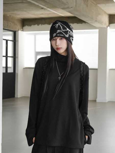 [BINARY01] Ruten Warmer Turtleneck T-shirt