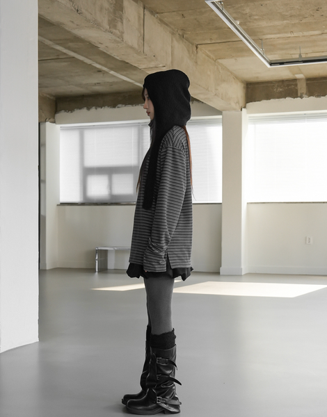 [BINARY01] Ruten Warmer Turtleneck T-shirt