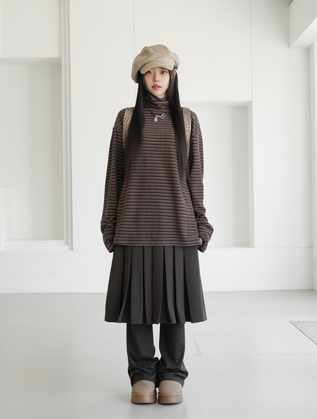 [BINARY01] Ruten Warmer Turtleneck T-shirt