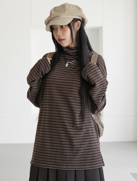 [BINARY01] Ruten Warmer Turtleneck T-shirt