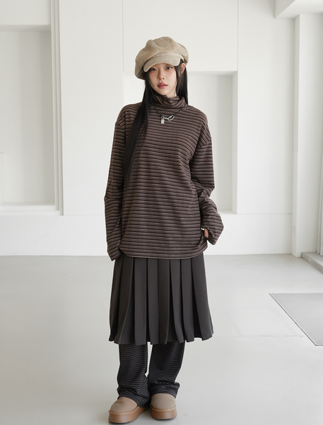 [BINARY01] Ruten Warmer Turtleneck T-shirt