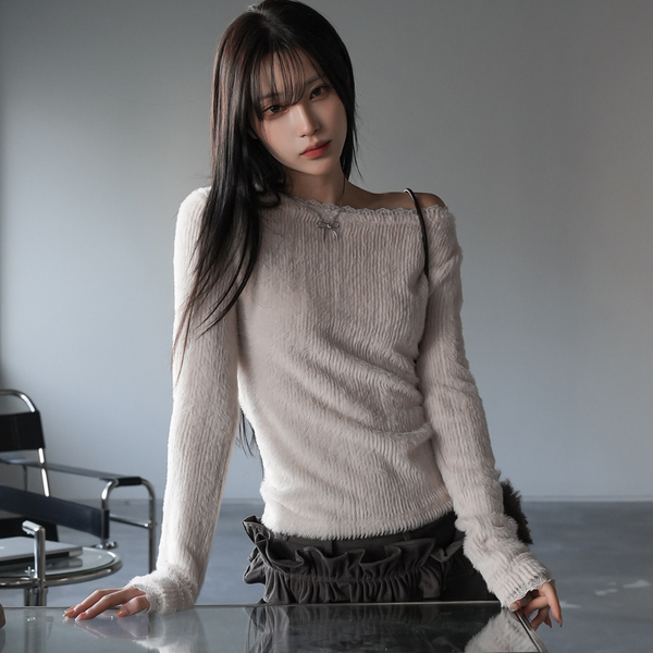 [BINARY01] Terrell Lace Brush T-shirt