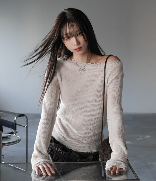 [BINARY01] Terrell Lace Brush T-shirt