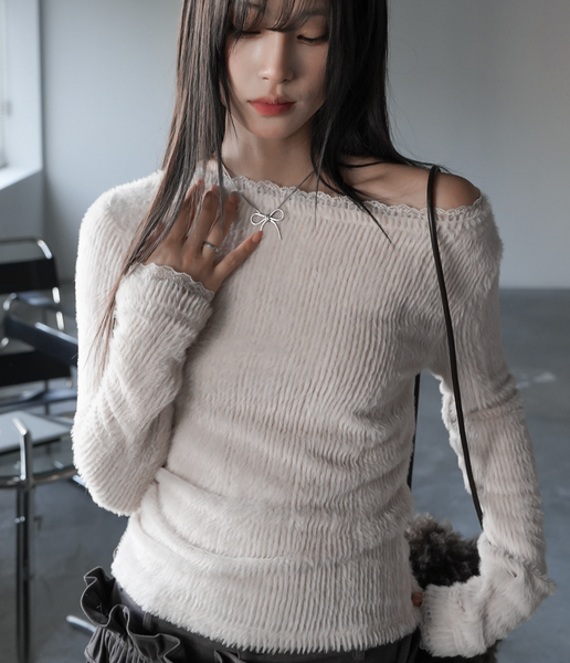 [BINARY01] Terrell Lace Brush T-shirt