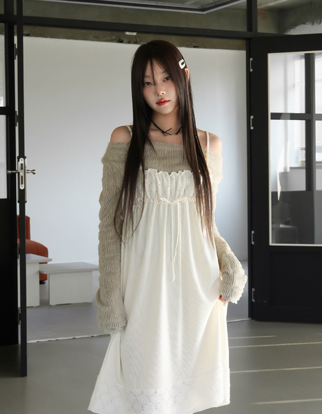 [BINARY01] Terrell Lace Brush T-shirt