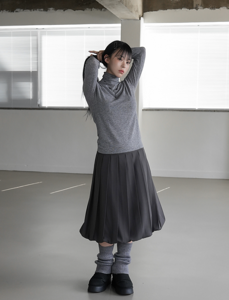 [BINARY01] Basic Wool Turtleneck T-shirt (11Colours)