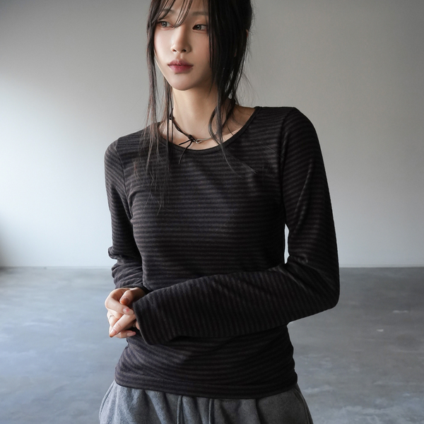 [BINARY01] Kaini Stripe T-shirt