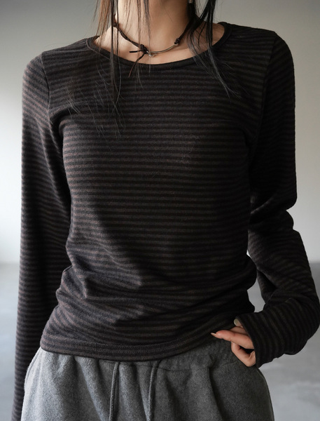 [BINARY01] Kaini Stripe T-shirt