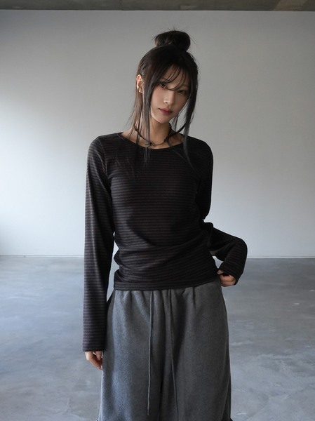 [BINARY01] Kaini Stripe T-shirt