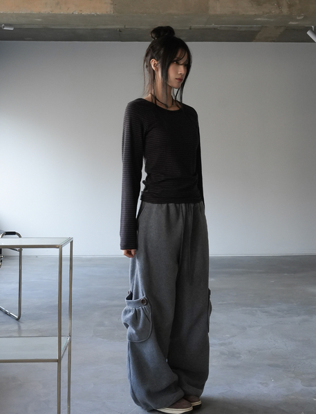 [BINARY01] Kaini Stripe T-shirt