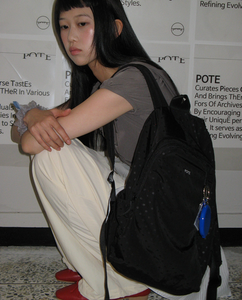 [POTE] ˚ʚ♡ɞ˚ 店主pick ⊹ Classic Backpack Dot Black