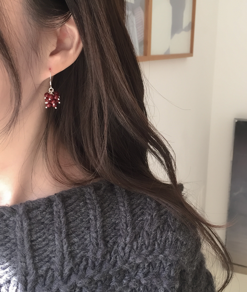 [moat] Holiday Grape Earring (Silver925)