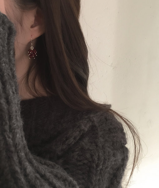 [moat] Holiday Grape Earring (Silver925)