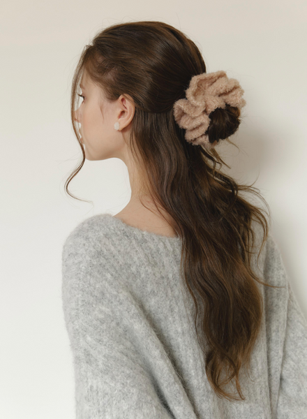 [DUNGEUREON] [Handmade] Knitting Scrunchie (Pink)