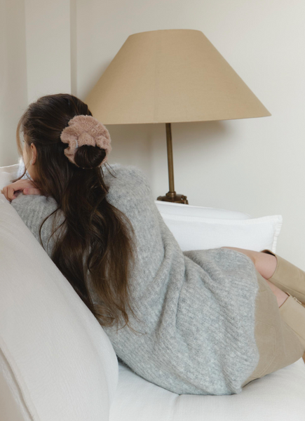 [DUNGEUREON] [Handmade] Knitting Scrunchie (Pink)