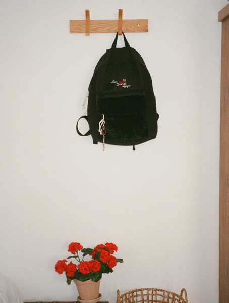 [ovuni] Vintage Bon Voyage Backpack Black