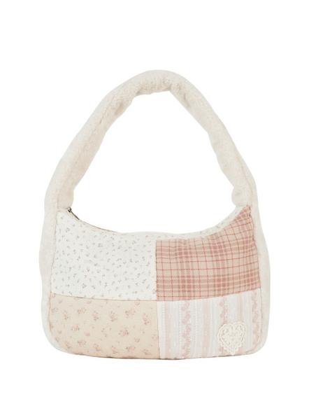 [ovuni] Patchwork Quilted Hobo Bag Rosie