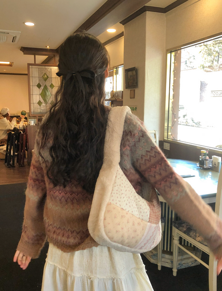 [ovuni] Patchwork Quilted Hobo Bag Rosie