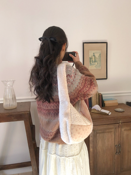 [ovuni] Patchwork Quilted Hobo Bag Rosie