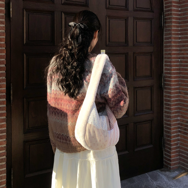 [ovuni] Patchwork Quilted Hobo Bag Rosie