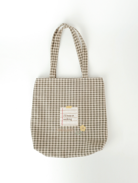 [ovuni] Everyday Fabric Bag I Will Keep On Walking
