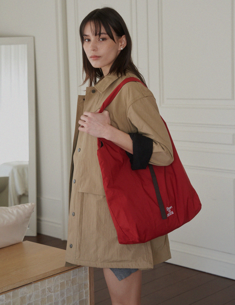 [DEAR MY DEER] Reversible Shoulder Bag Red+Brown