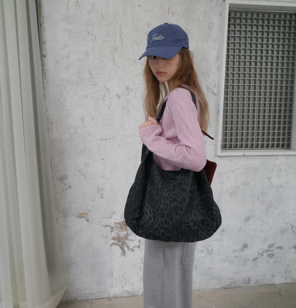 [FOETO] Leopard Eco Bag (Charcoal)