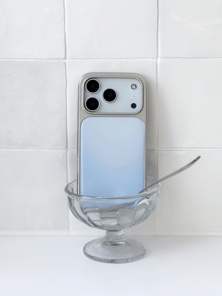 [ABOE] SNOWY WINTER BLUE Silver Epoxy Phone Case