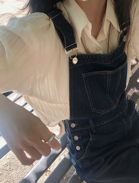 [SLOWAND] Daily Classic Overall Denim Pants