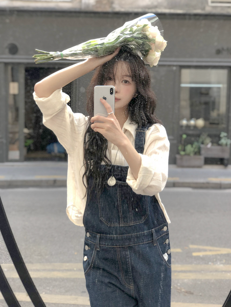 [SLOWAND] Daily Classic Overall Denim Pants