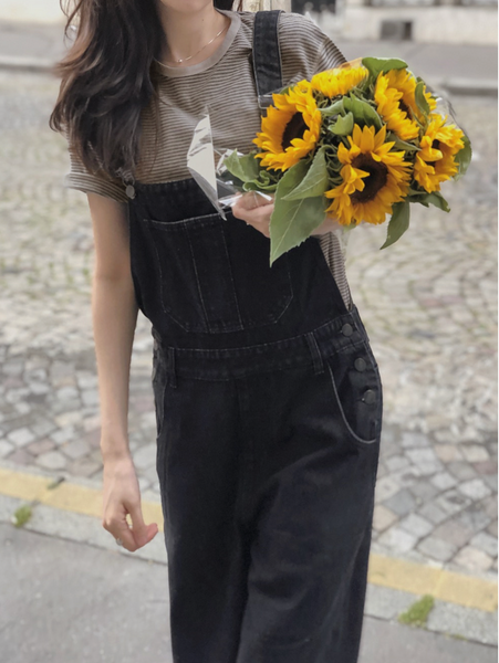 [SLOWAND] Daily Classic Overall Denim Pants