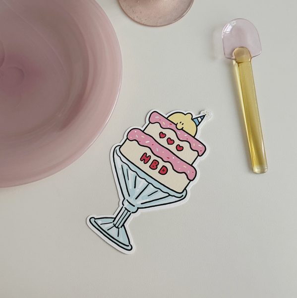 [second morning] Birthday Die-cut Postcard