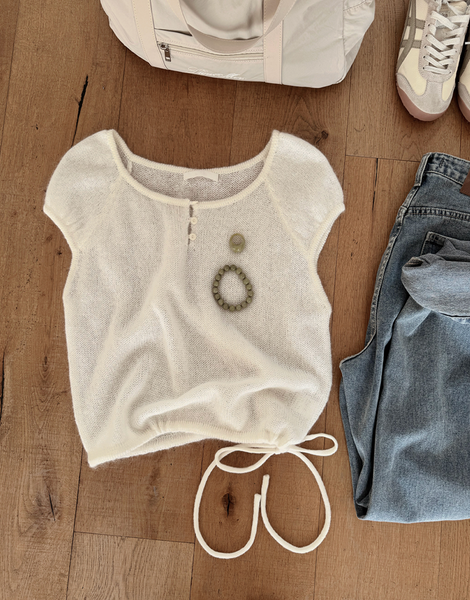 [SLOWAND] Epi-light Button Half Knit