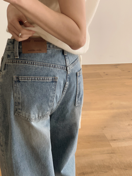 [SLOWAND] Wide Up Today Denim Pants