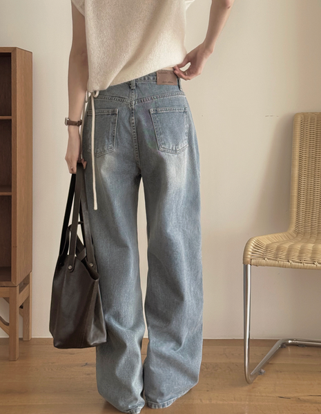 [SLOWAND] Wide Up Today Denim Pants