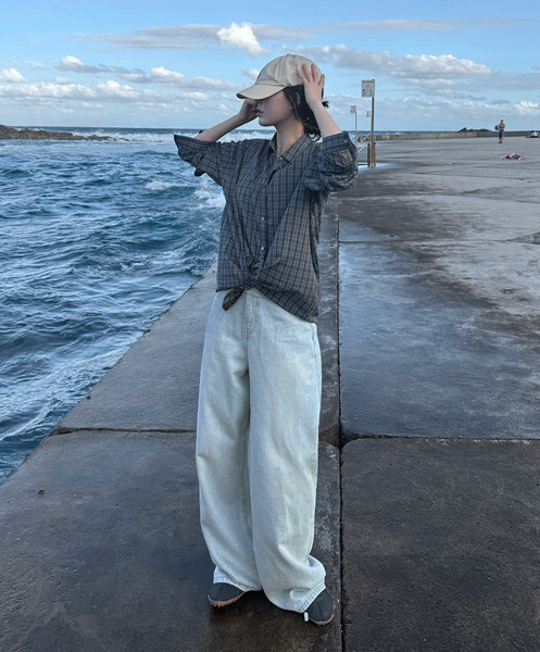 [SLOWAND] Wide Up Today Denim Pants