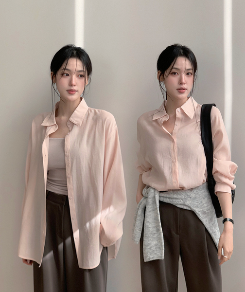 [SLOWAND] Sheer Flow Fit 365 Blouse
