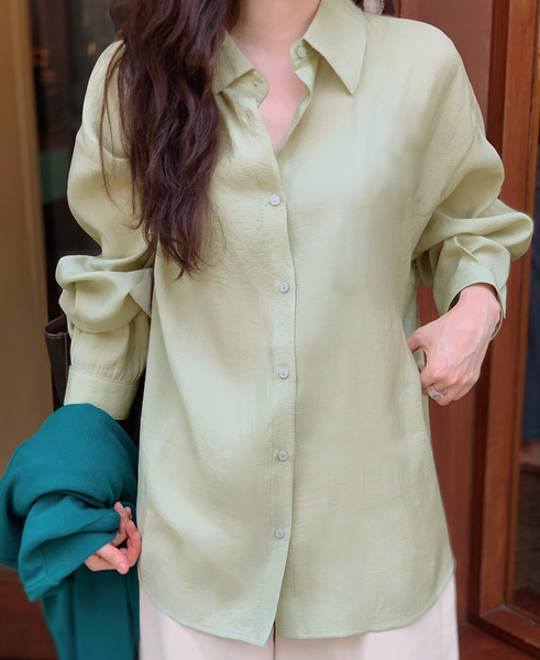 [SLOWAND] Sheer Flow Fit 365 Blouse