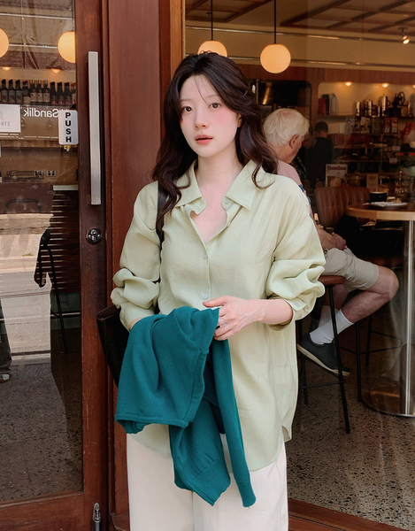 [SLOWAND] Sheer Flow Fit 365 Blouse