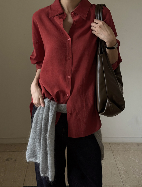 [SLOWAND] Sheer Flow Fit 365 Blouse