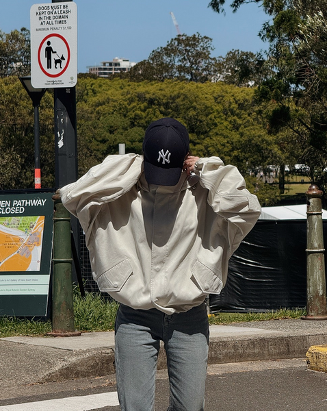 [SLOWAND] Harbor Hooded Bomber Jacket Windbreaker