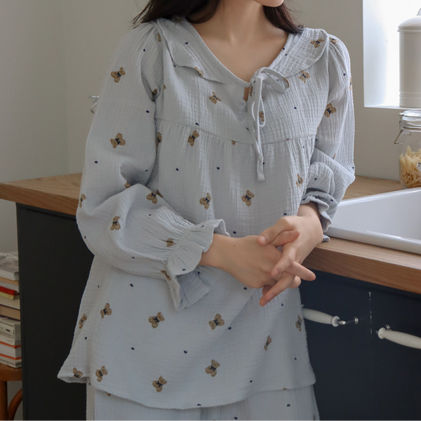 [Juuneedu] Romantic Mandy Bear Cotton Pyjamas