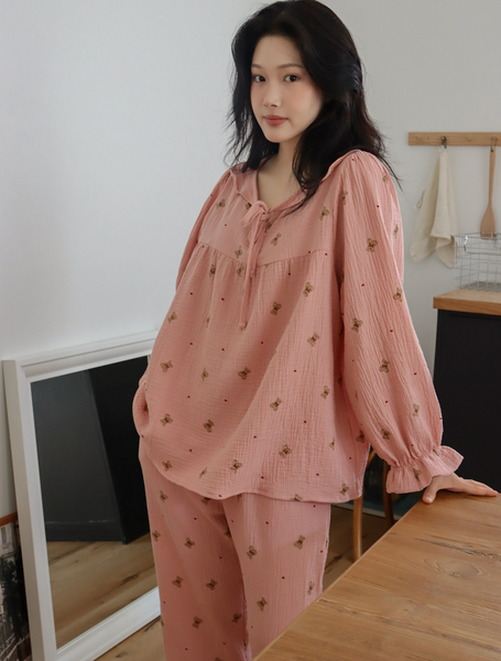 [Juuneedu] Romantic Mandy Bear Cotton Pyjamas